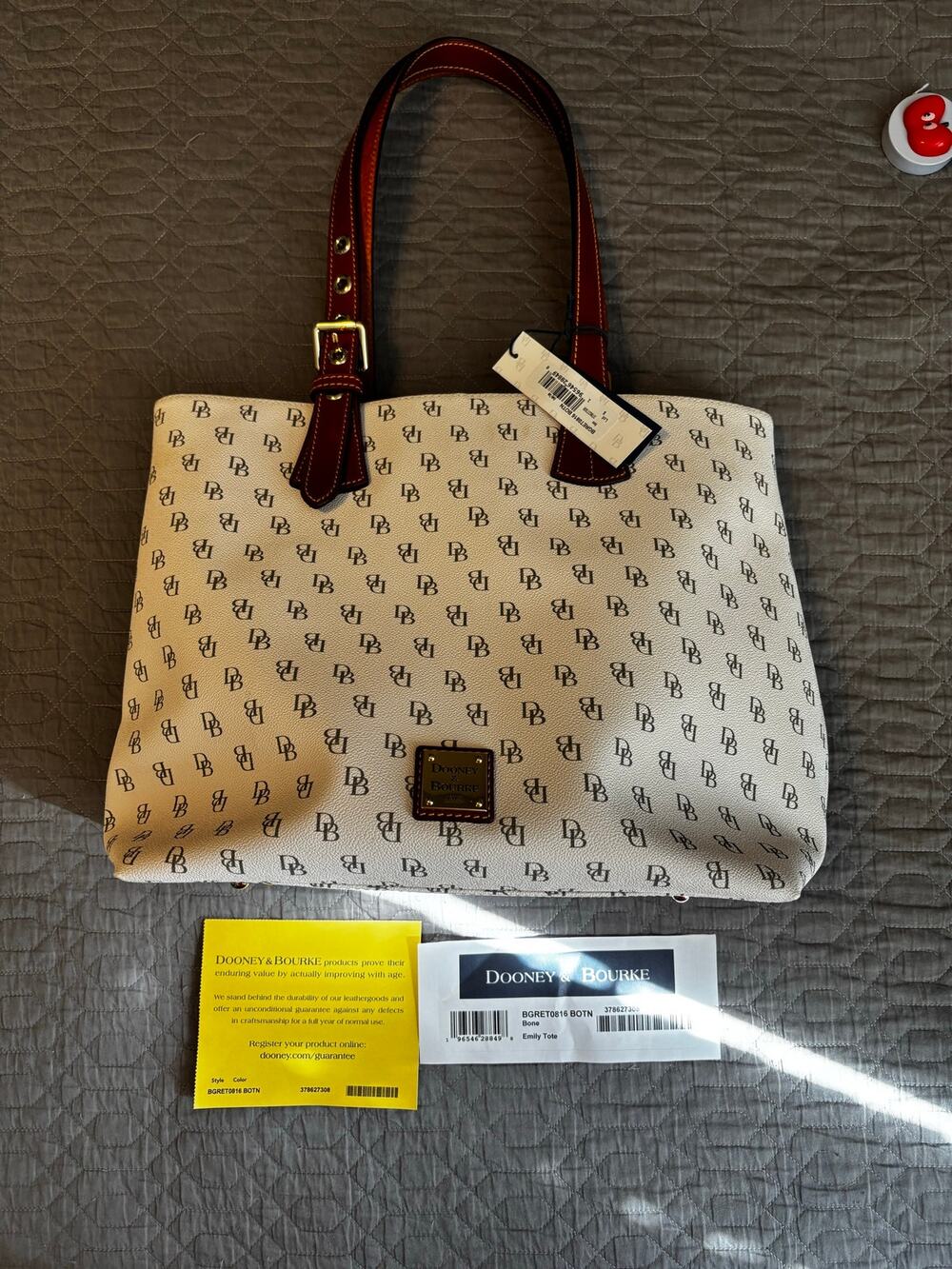 Dooney & Bourke Gretta Emily Tote in Bone - NWT